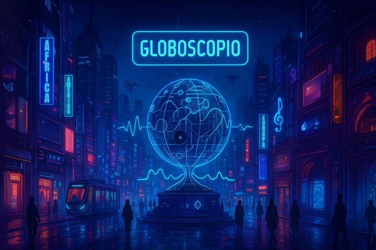 Globoscopio, concepto radial