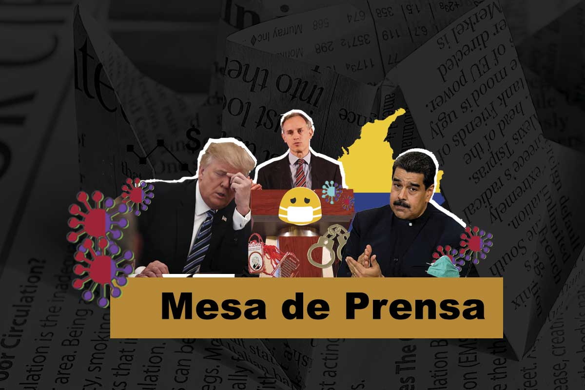 Mesa de Prensa: Recesión por COVID, Maduro acusado de narcotráfico, Colombia en cuarentena