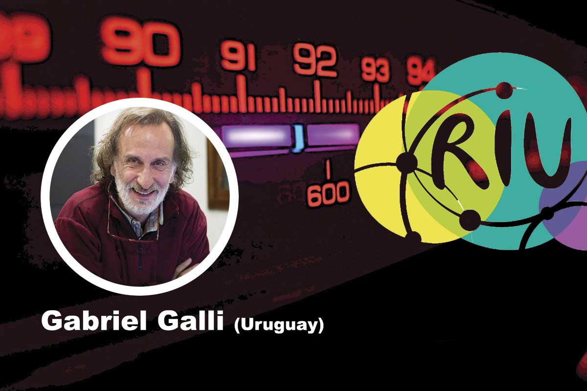 Gabriel Galli en el conversatorio "Procedimientos de trabajo en el contexto de la Infodemia"