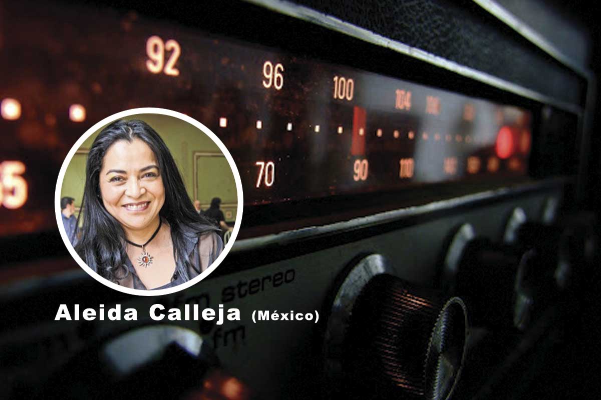 Aleida Calleja en el conversatorio "Radio Pública y Pandemia"